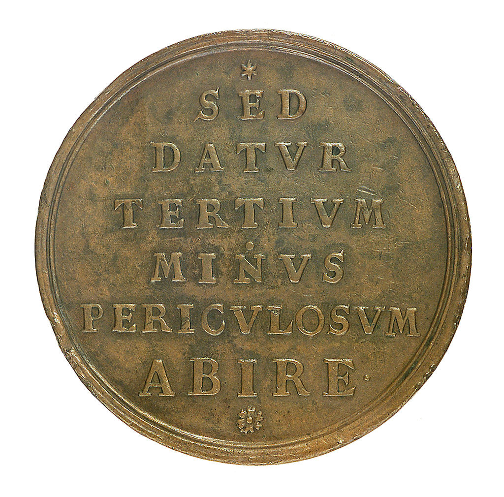 Detail of Medal commemorating the Siege of Gibraltar, 1727; reverse by unknown