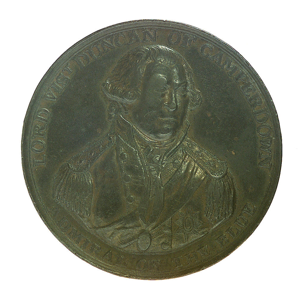 Detail of Medal commemorating the Battle of Camperdown, 1797 and Admiral of the Fleet, Adam Duncan (1731-1804); obverse by unknown
