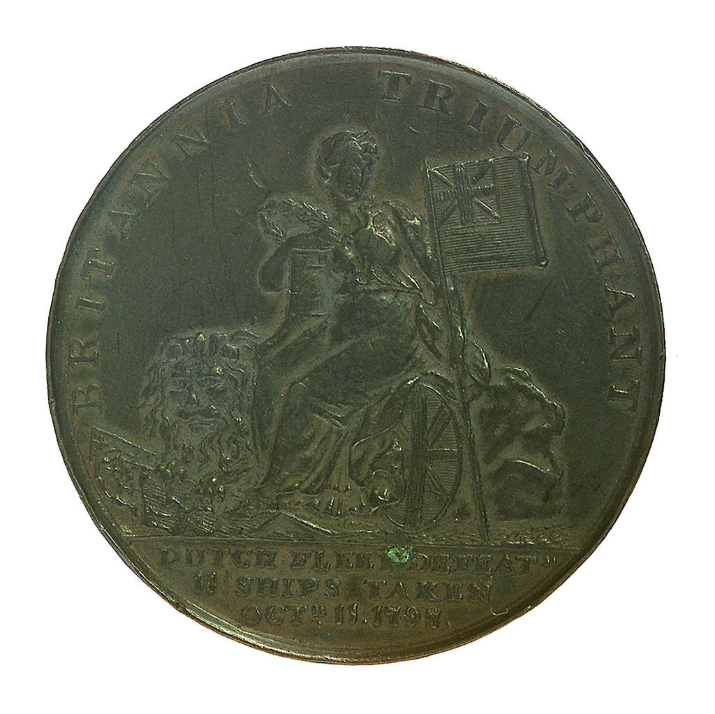 Detail of Medal commemorating the Battle of Camperdown, 1797 and Admiral of the Fleet, Adam Duncan (1731-1804); reverse by unknown