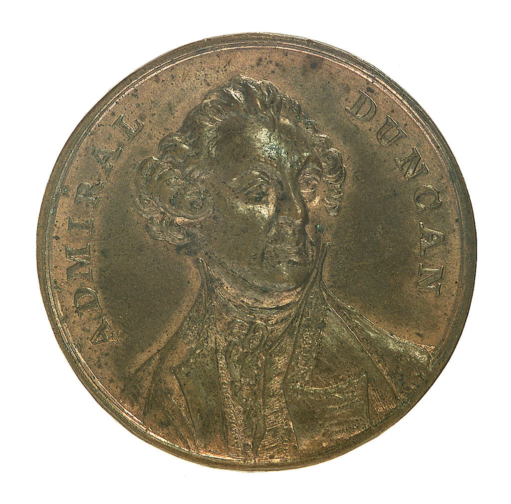 Detail of Medal commemorating the Battle of Camperdown, 1797 and Admiral of the Fleet, Adam Duncan (1731-1804); obverse by unknown
