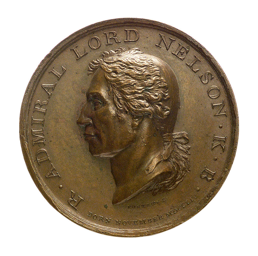 Detail of Medal commemorating the Battle of the Nile, 1798; obverse by Ponthon