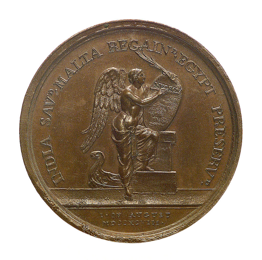 Detail of Medal commemorating the Battle of the Nile, 1798; reverse by Ponthon