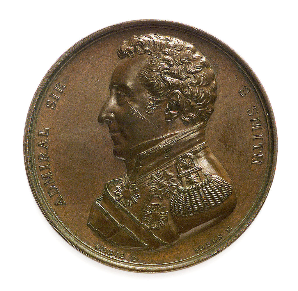 Detail of Medal commemorating the defence of Acre, 1799 and Sir William Sidney Smith (1764-1840); obverse by George Mills