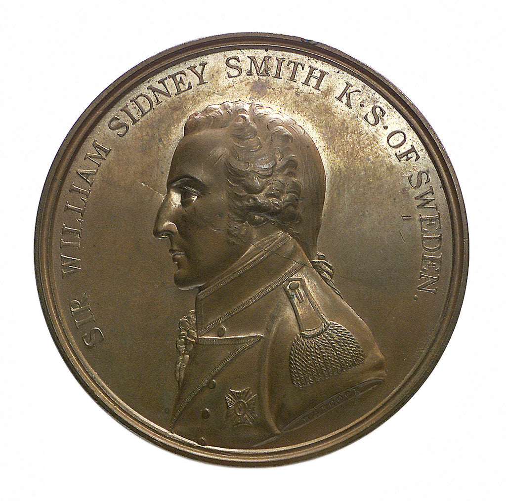 Detail of Medal commemorating the defence of Acre, 1799 and Sir William Sidney Smith (1764-1840); obverse by J.G. Hancock