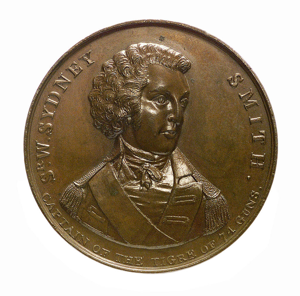 Detail of Medal commemorating the defence of Acre, 1799 and Sir William Sidney Smith (1764-1840); obverse by unknown