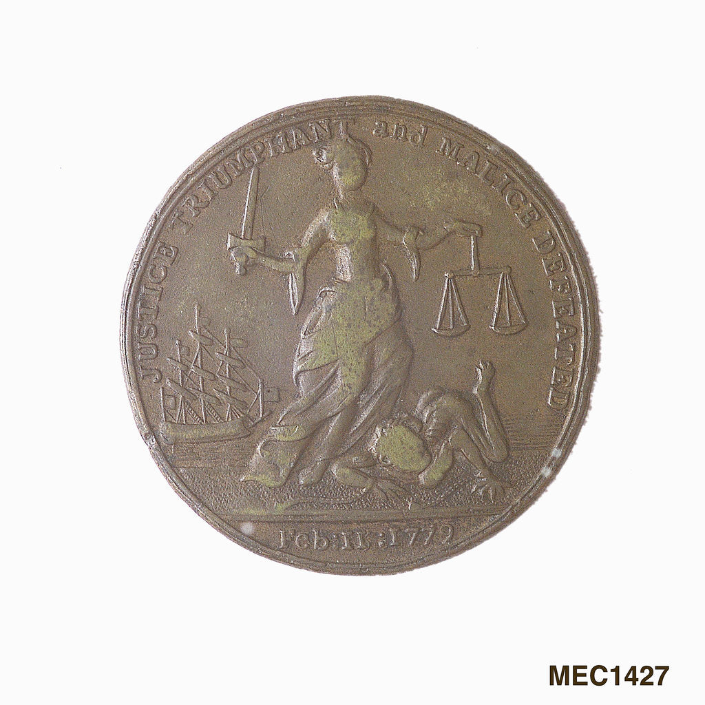 Detail of Medal commemorating the re-establishment of Ferdinand IV at Naples, 1799 and Viscount Nelson Duke of Bronte by Heinrich Kuchler