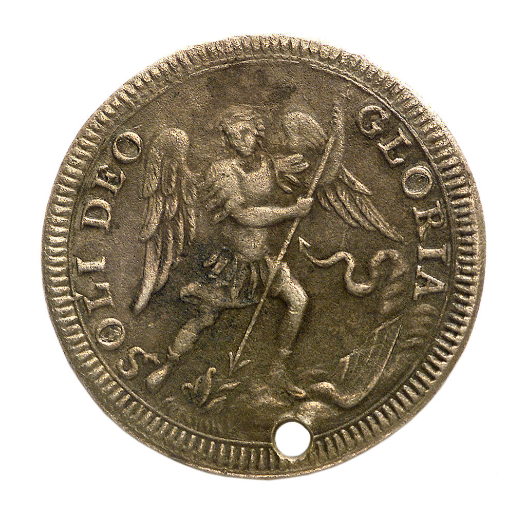 Detail of Commemorative medalet; obverse by unknown