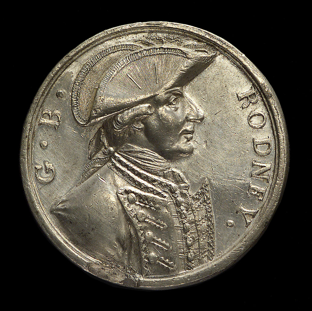 Detail of Counter commemorating the capture of St Eustatius, 1781; obverse by unknown