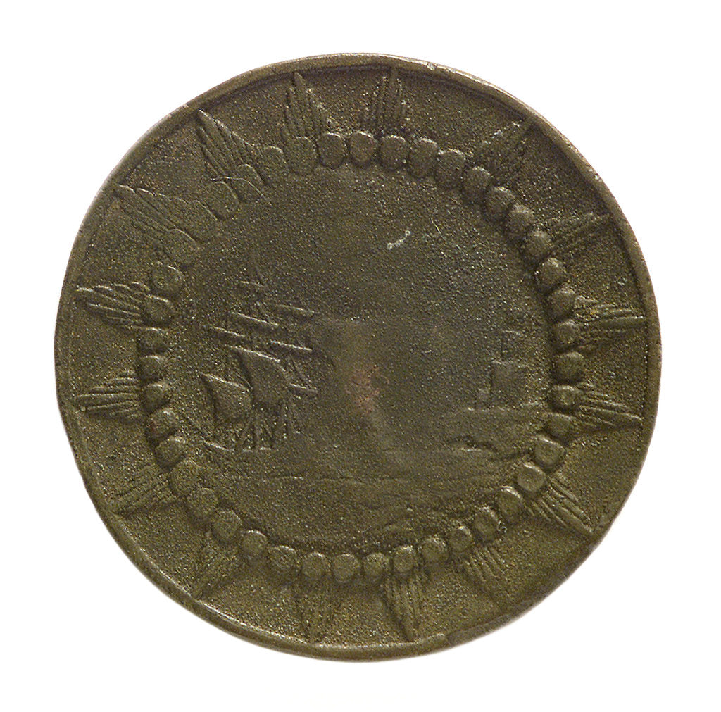 Detail of Counter commemorating the capture of St Eustatius, 1781; reverse by unknown