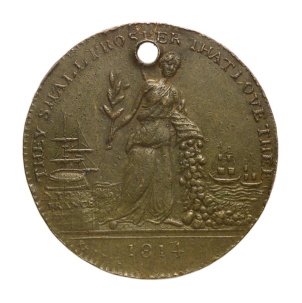 Detail of Counter commemorating the Congress of Vienna, 1814; obverse by Kettle