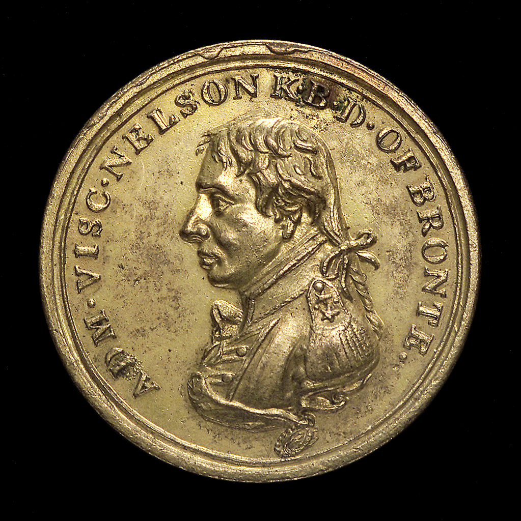 Detail of Counter commemorating Nelson's victories; obverse by unknown