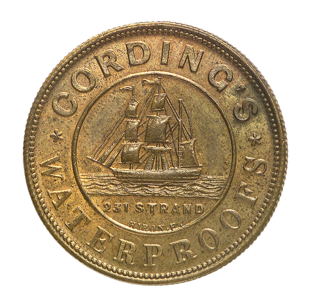 Detail of Advertisement check; obverse by S. Hiron