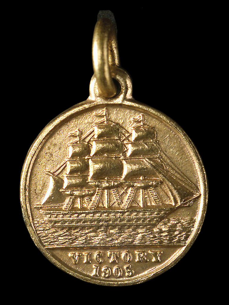 Detail of Badge commemorating the Trafalgar centenary, 1905; obverse by unknown