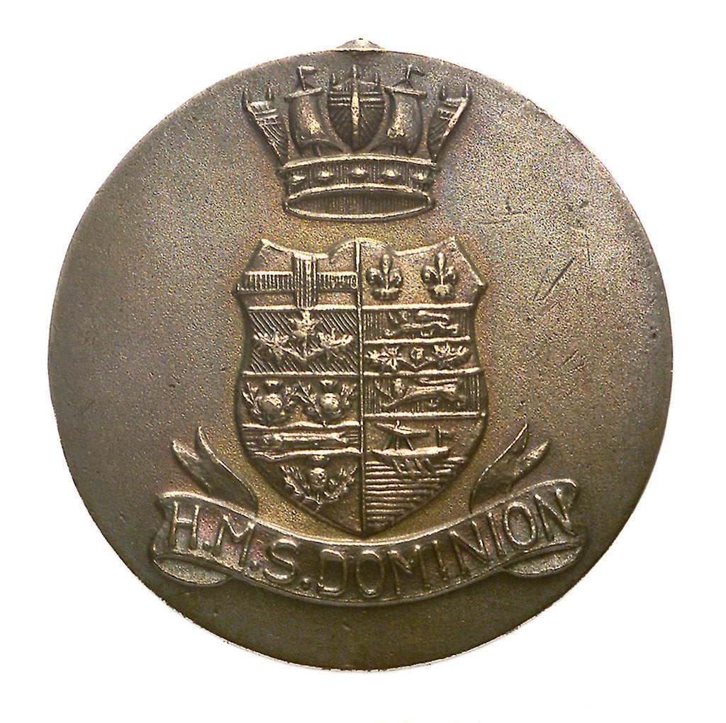 Detail of Medalet commemorating HMS 'Dominion'; obverse by W.M.C.