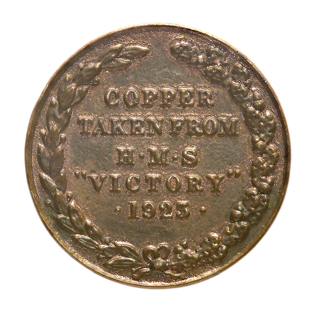 Detail of Medalet commemorating the raid on Zeebrugge and Ostend, 1918; reverse by unknown
