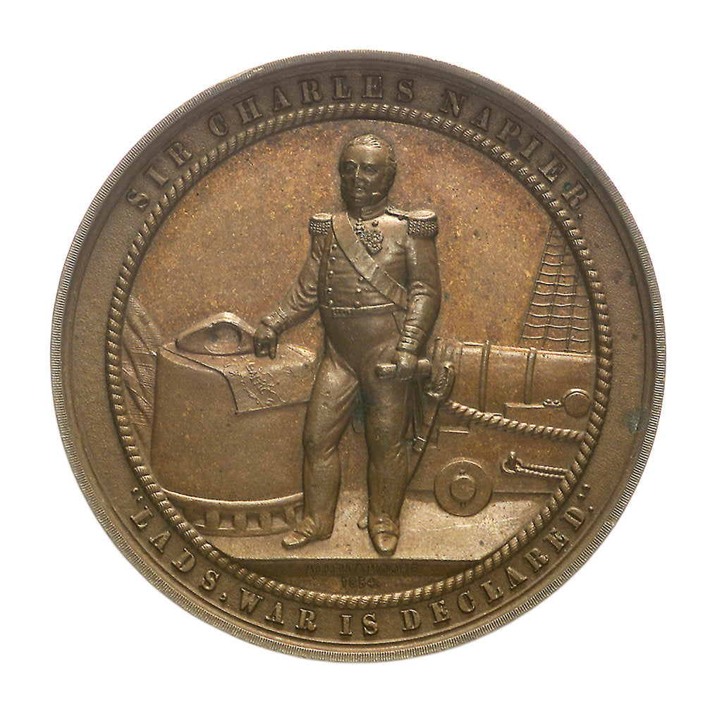 Detail of Medal commemorating Admiral Sir Charles Napier (1786-1860); obverse by Allen & Moore