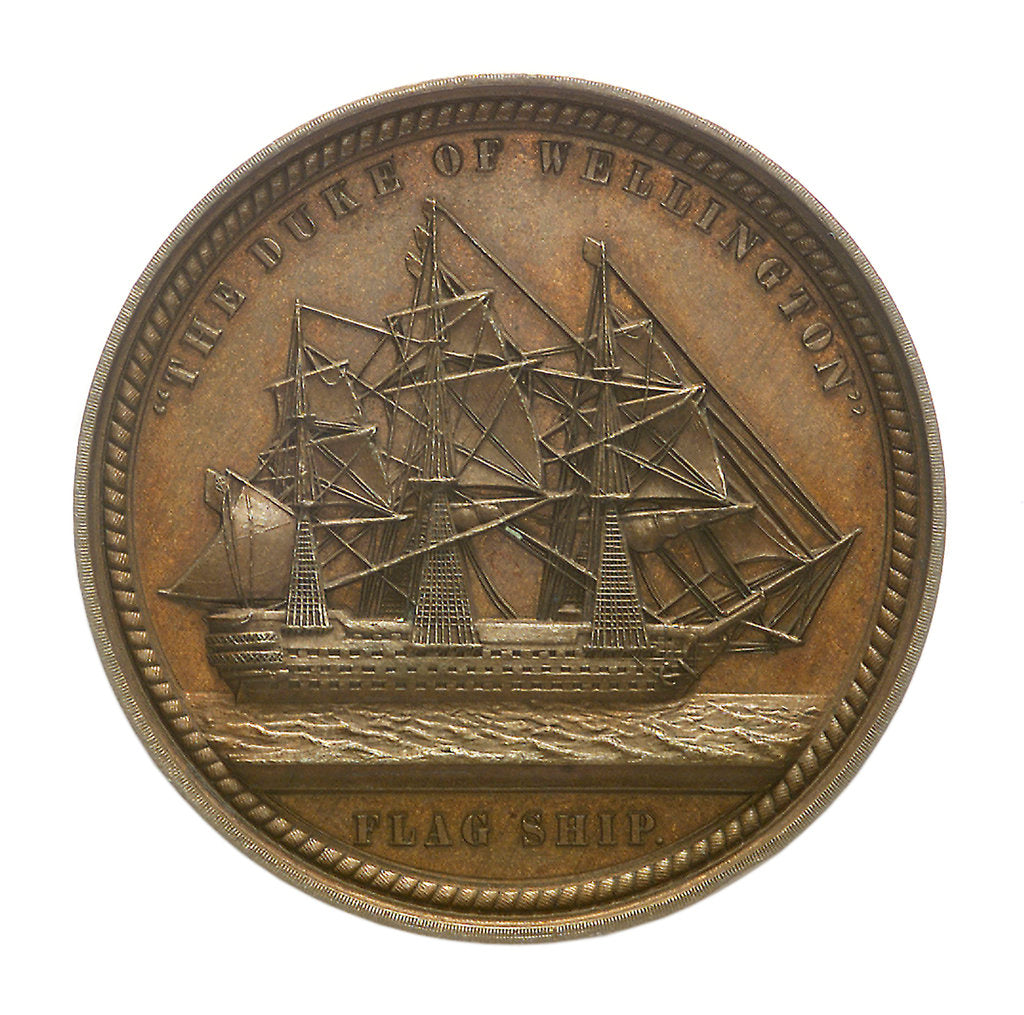 Detail of Medal commemorating Admiral Sir Charles Napier (1786-1860); reverse by Allen & Moore
