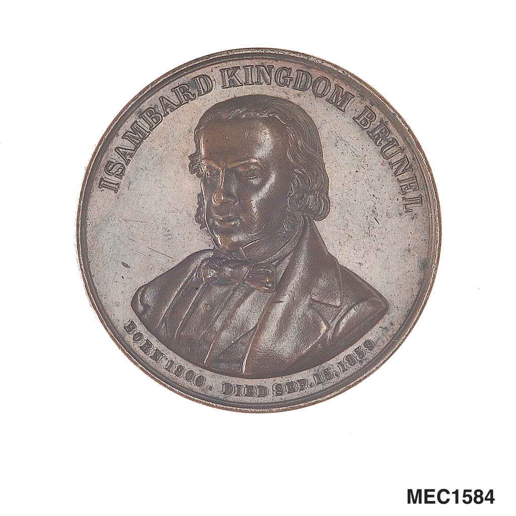 Detail of Medal commemorating the SS 'Great Eastern' by J. Moore