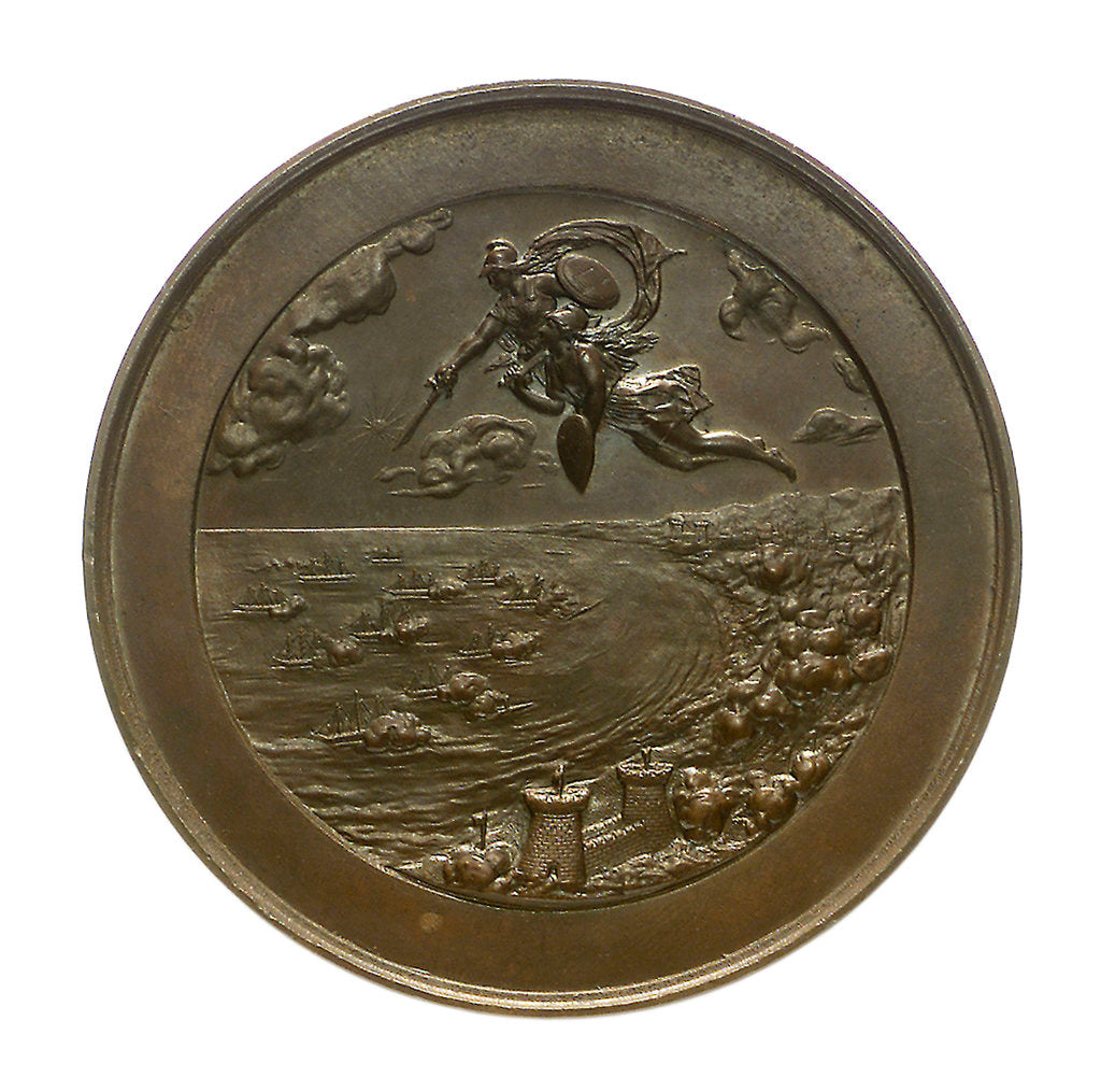 Detail of Medal commemorating the SS 'Great Eastern'; reverse by Harry Emanuel