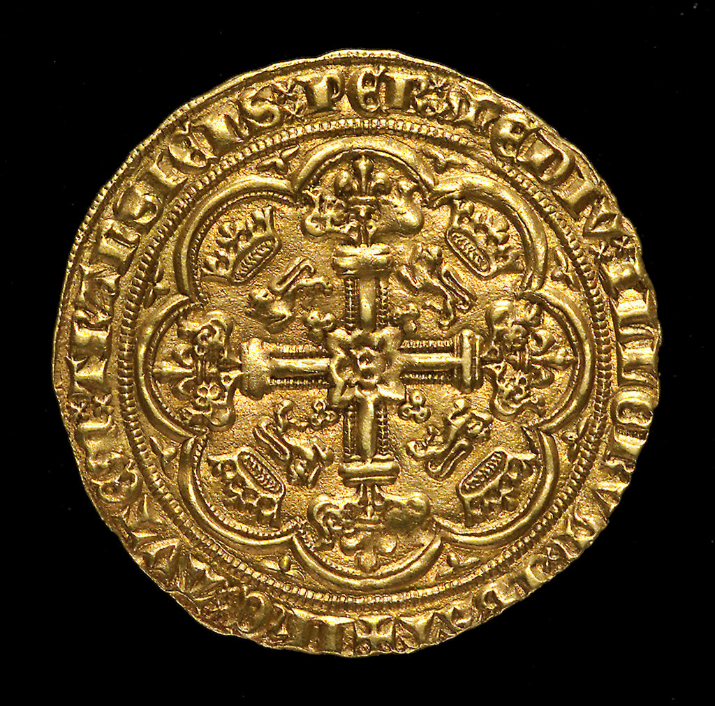 Detail of Battle of Sluys, 1340; obverse by unknown