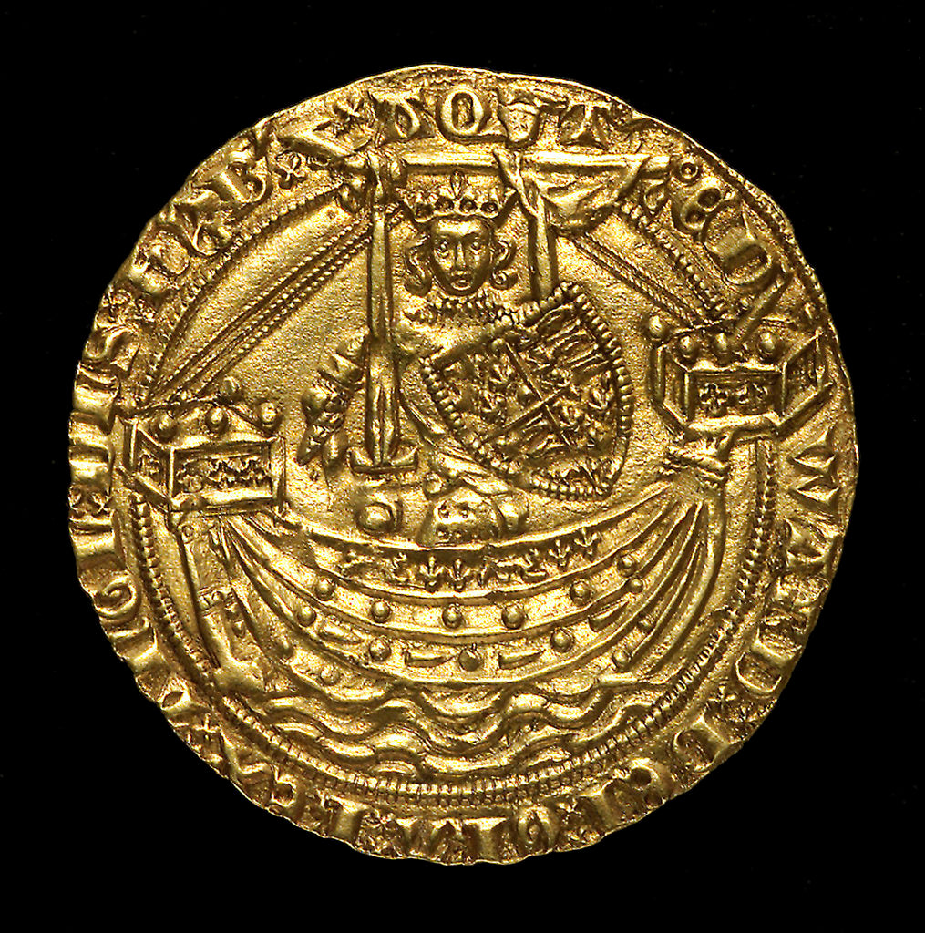 Detail of Battle of Sluys, 1340; reverse by unknown