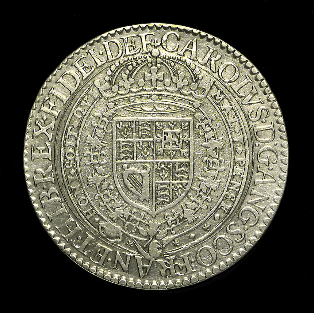Detail of Coin pattern - shilling; reverse by N. Briot