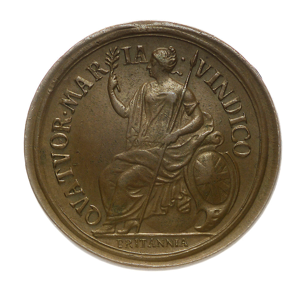 Detail of Coin commemorating the dominion of the sea; reverse by unknown