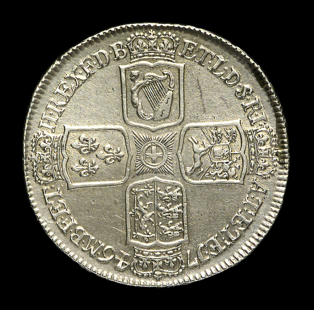 Detail of A Lima half-crown; reverse by unknown