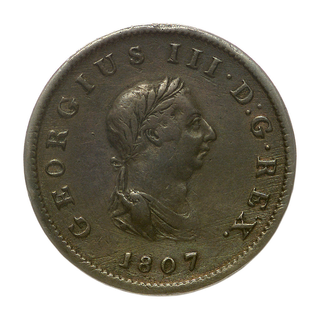 Detail of Halfpenny; obverse by unknown