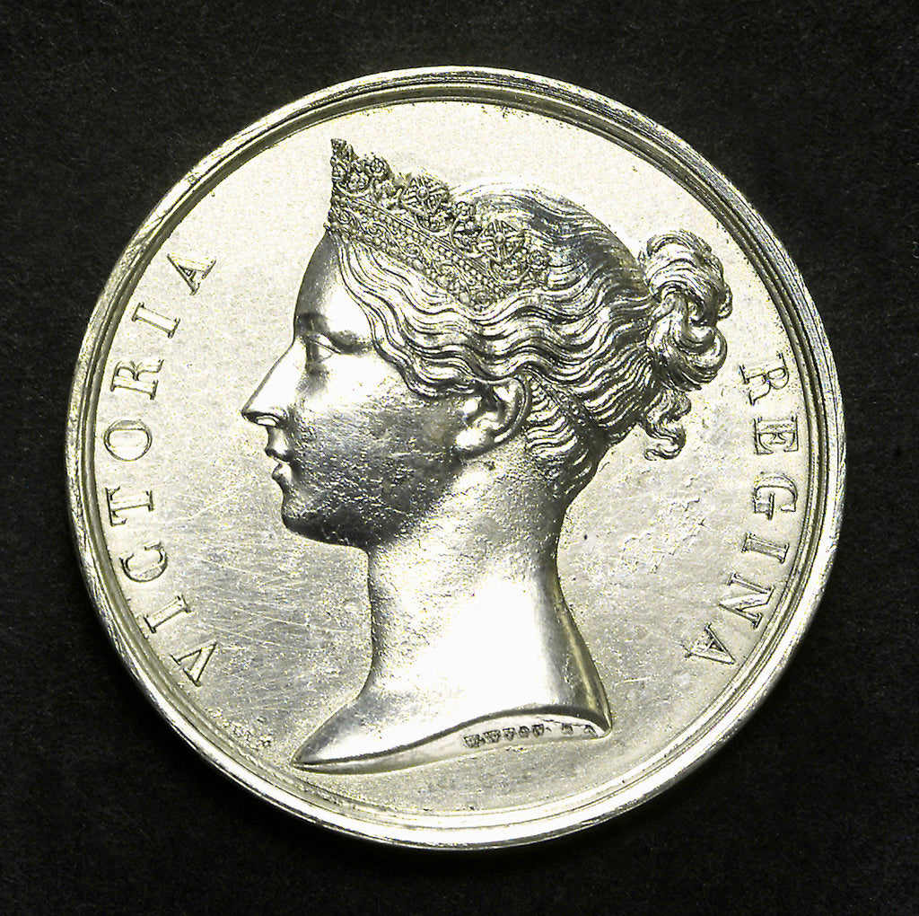 Detail of Medal commemorating the battle of Trafalgar, 1805; obverse by W. Wyon
