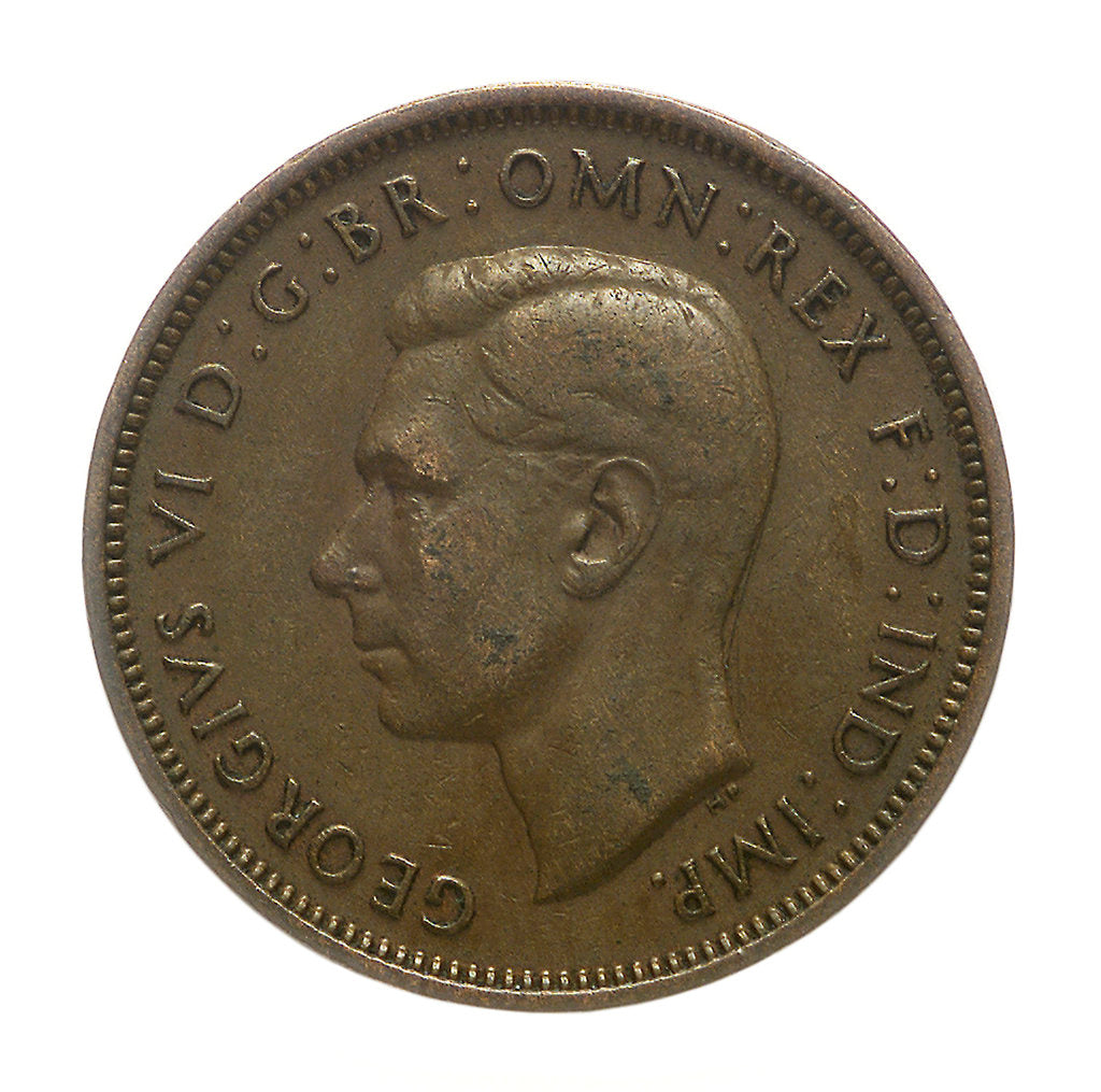 Detail of Halfpenny; obverse by unknown