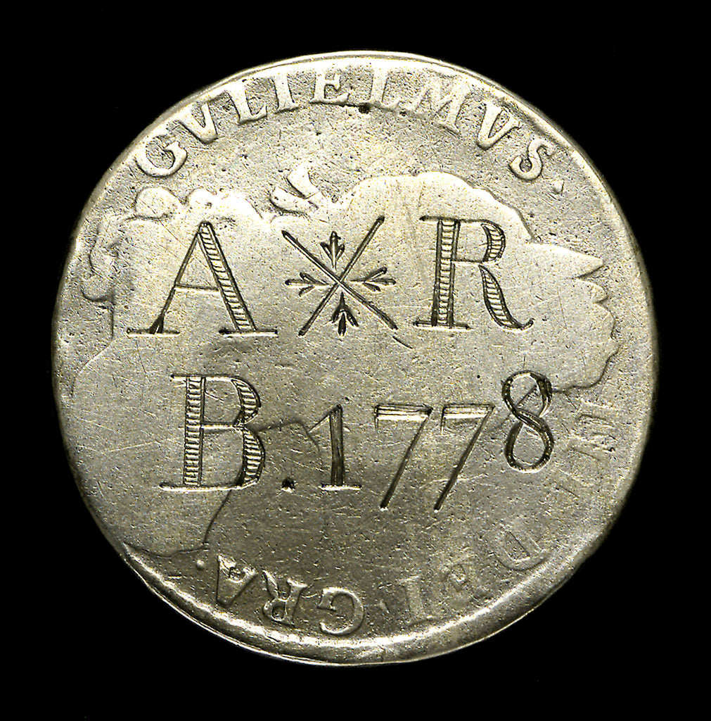 Detail of Half-crown; obverse by unknown