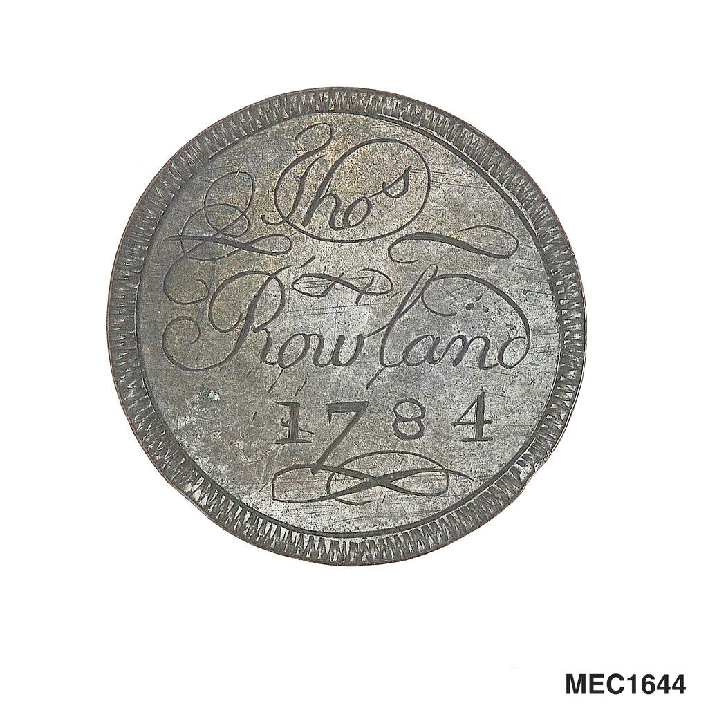 Detail of Engraved commemorative coin by unknown
