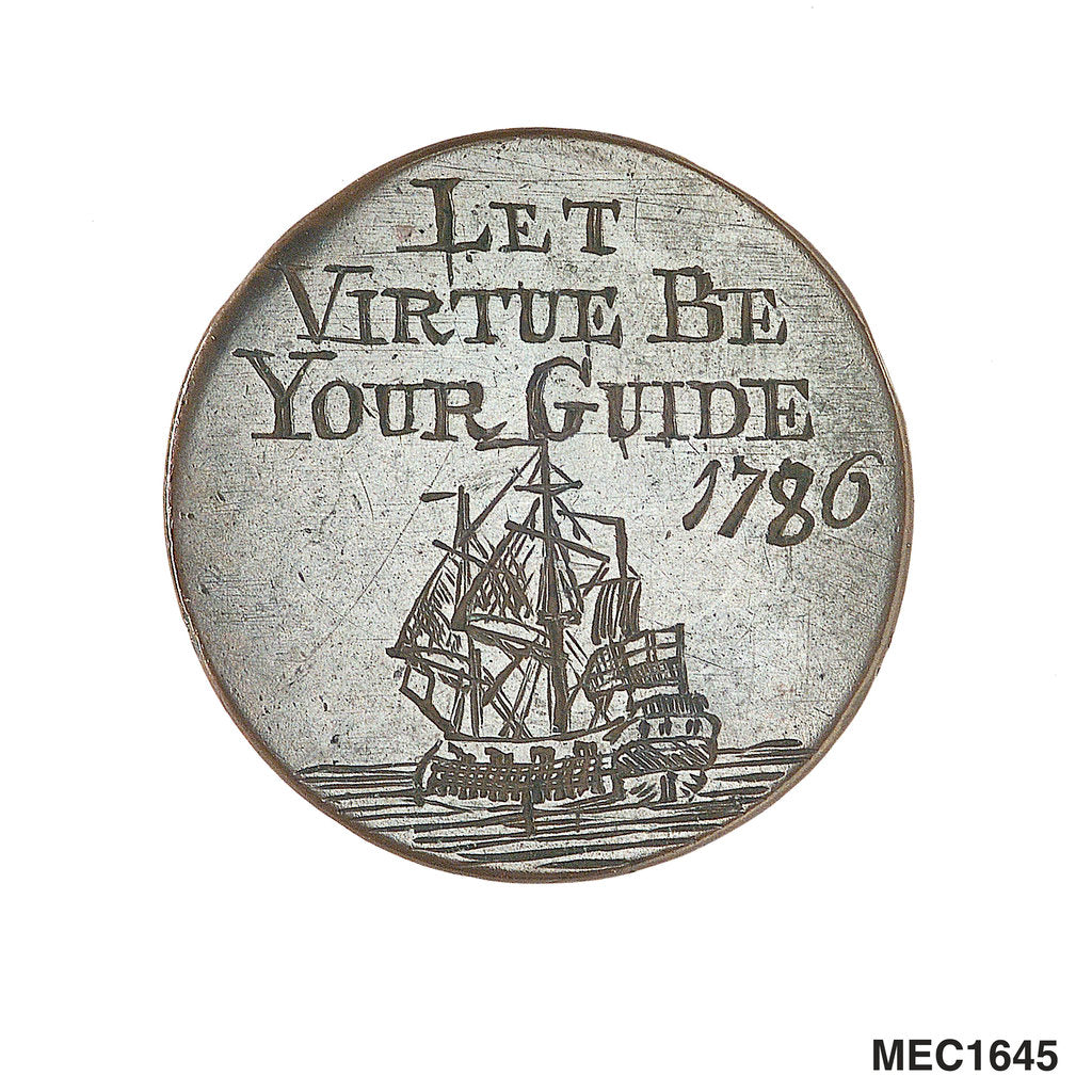 Detail of Halfpenny by unknown