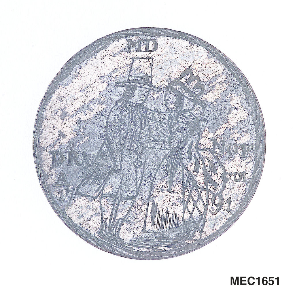 Detail of Engraved commemorative coin by unknown