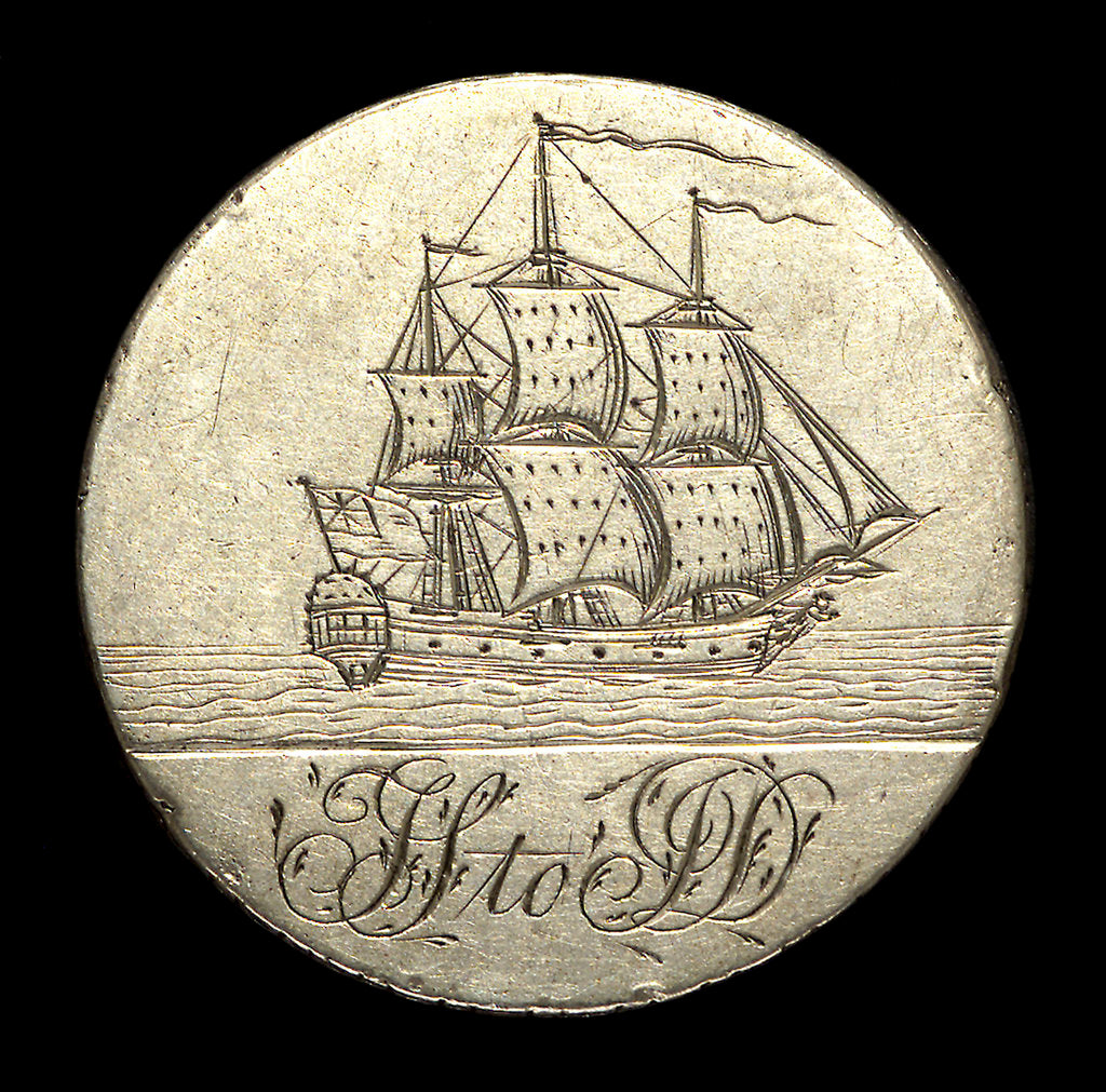 Detail of Eight reales; obverse by unknown