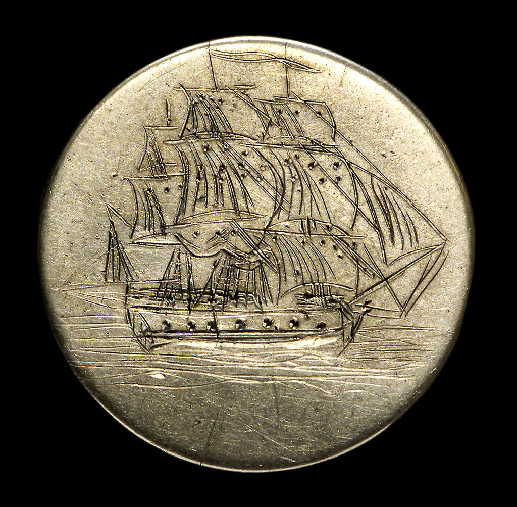 Detail of Engraved commemorative coin; reverse by unknown
