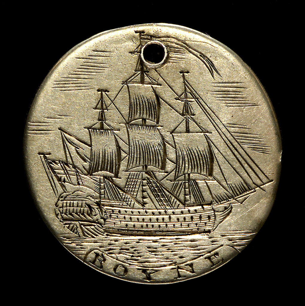 Detail of Engraved commemorative coin; obverse by unknown