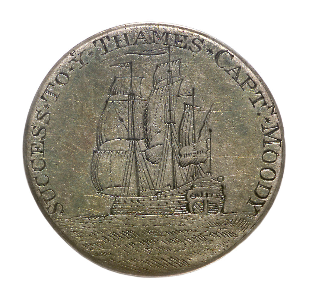 Detail of Engraved commemorative coin; obverse by unknown