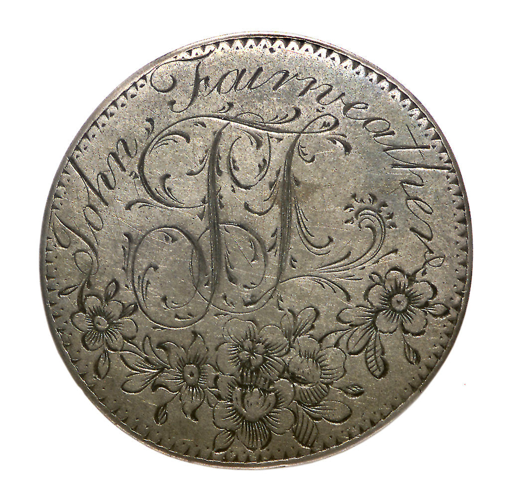 Detail of Engraved commemorative coin; reverse by unknown