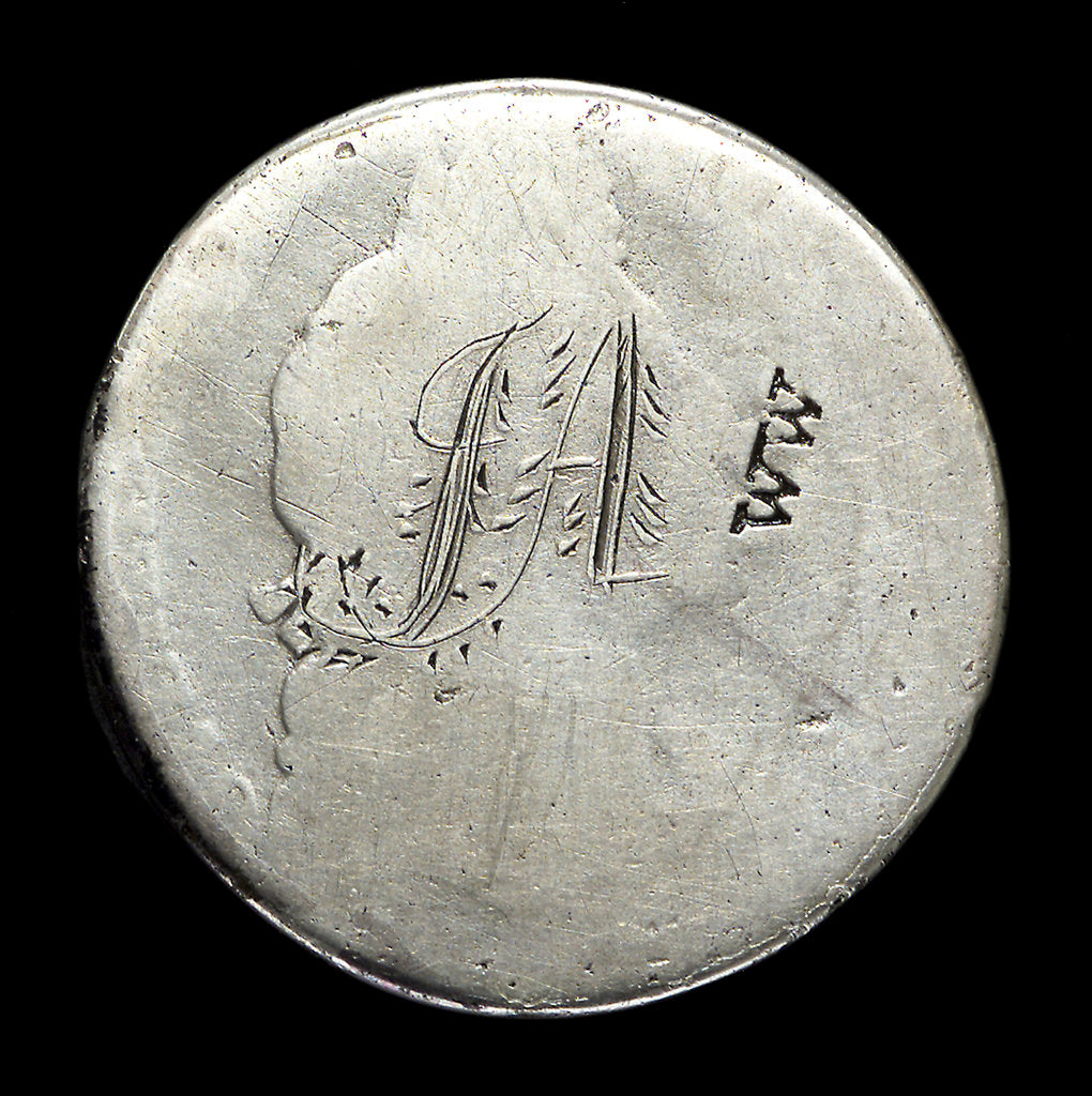 Detail of Half-crown; obverse by unknown