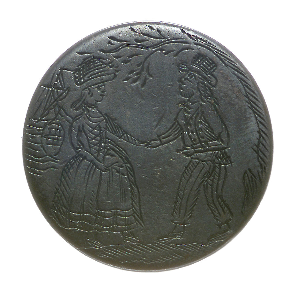 Detail of Halfpenny; obverse by unknown
