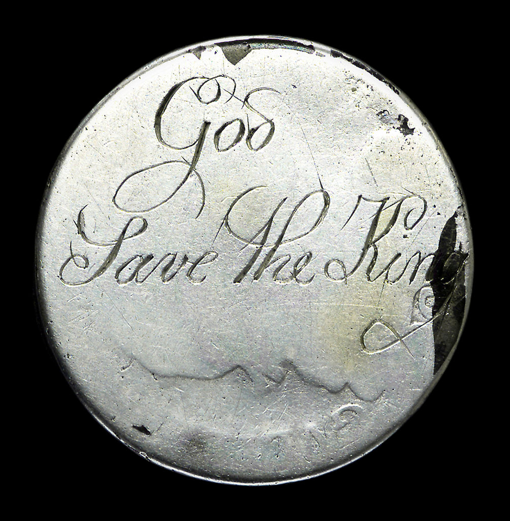 Detail of Half-crown; obverse by unknown