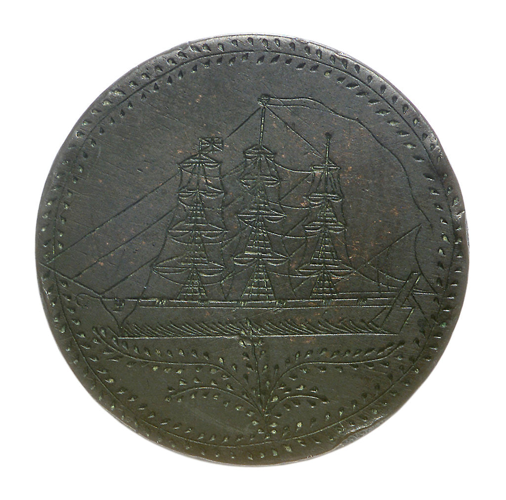 Detail of Engraved commemorative coin; obverse by unknown