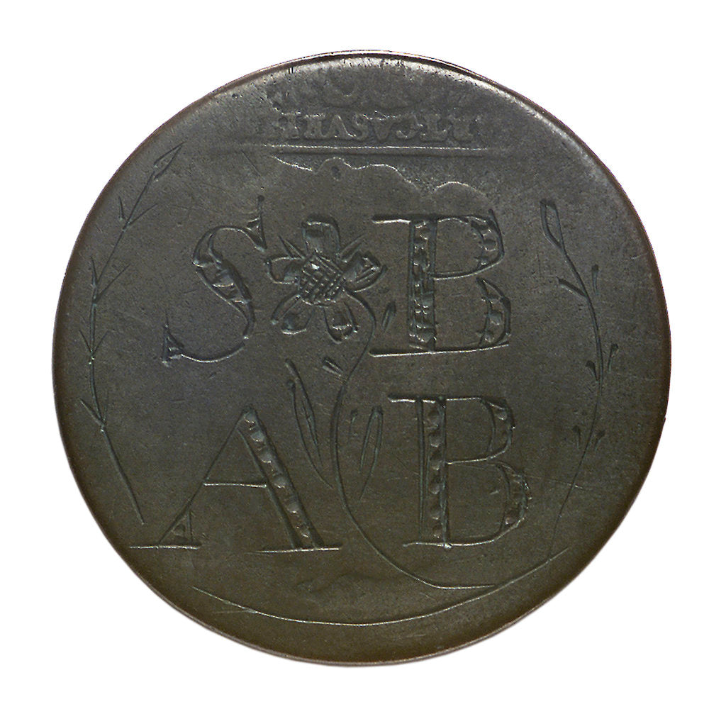 Detail of Halfpenny; reverse by unknown
