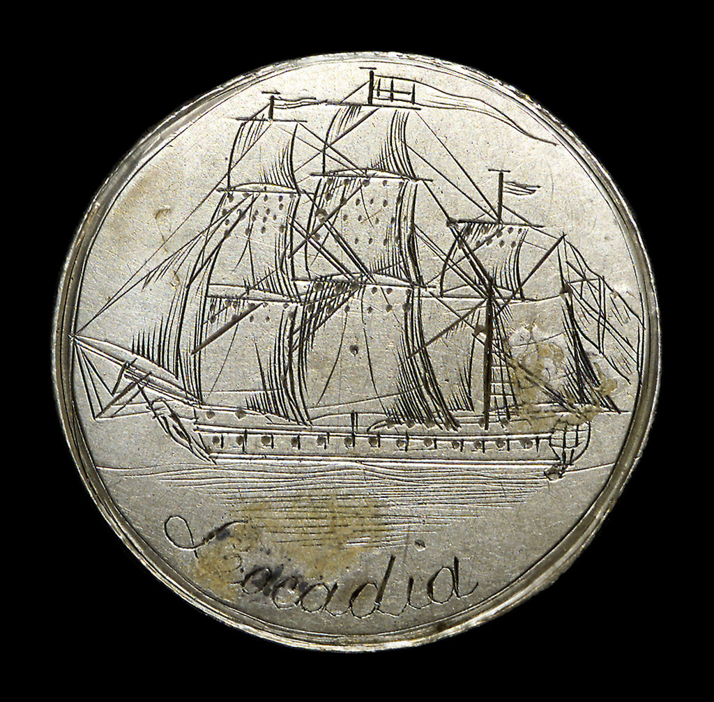 Detail of Engraved commemorative coin; obverse by unknown