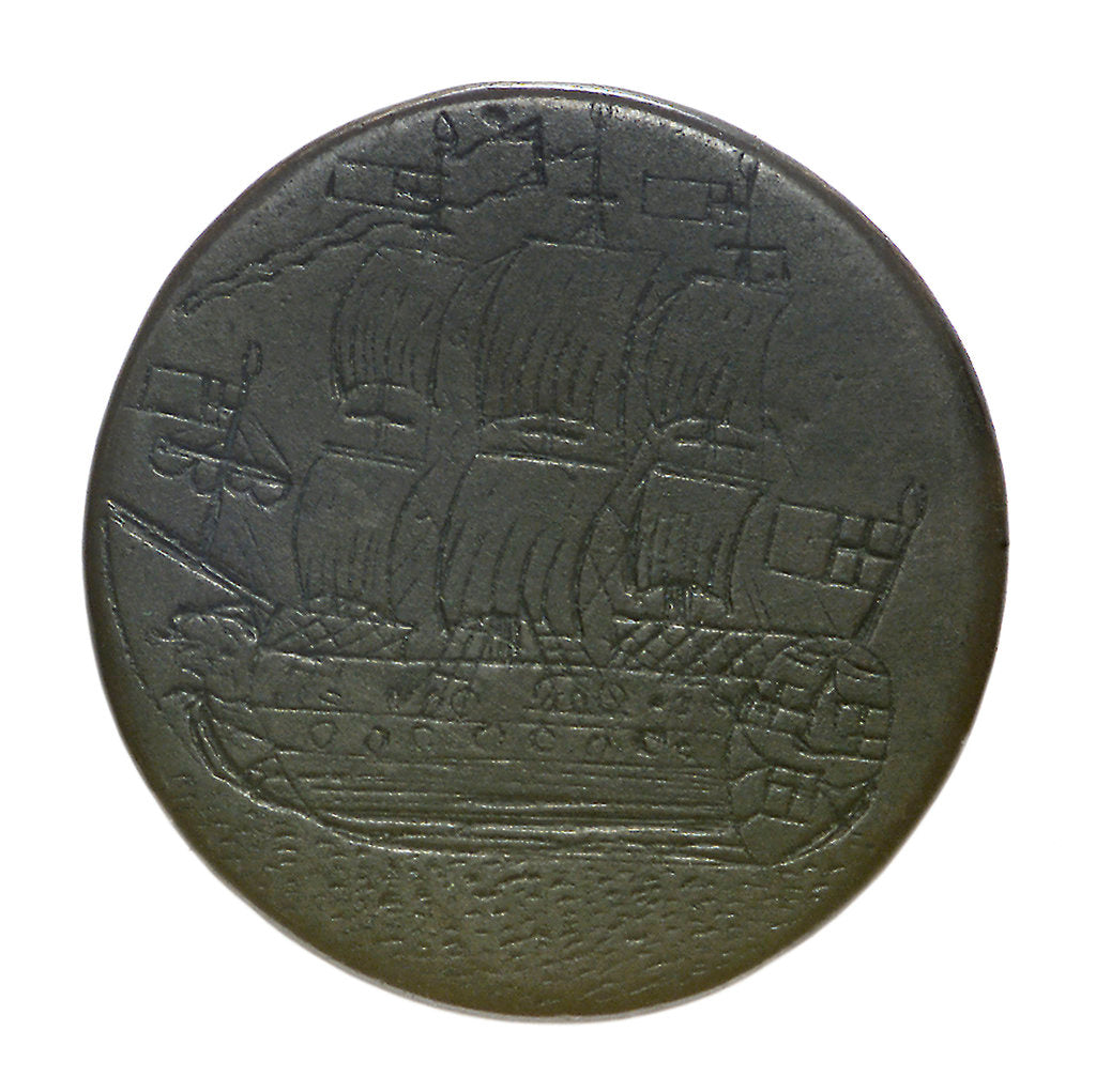 Detail of Halfpenny; obverse by unknown