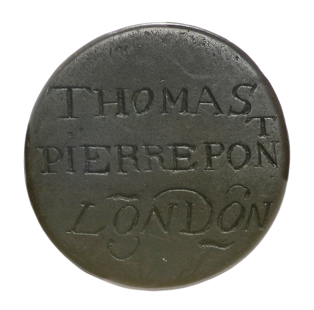 Detail of Halfpenny; reverse by unknown