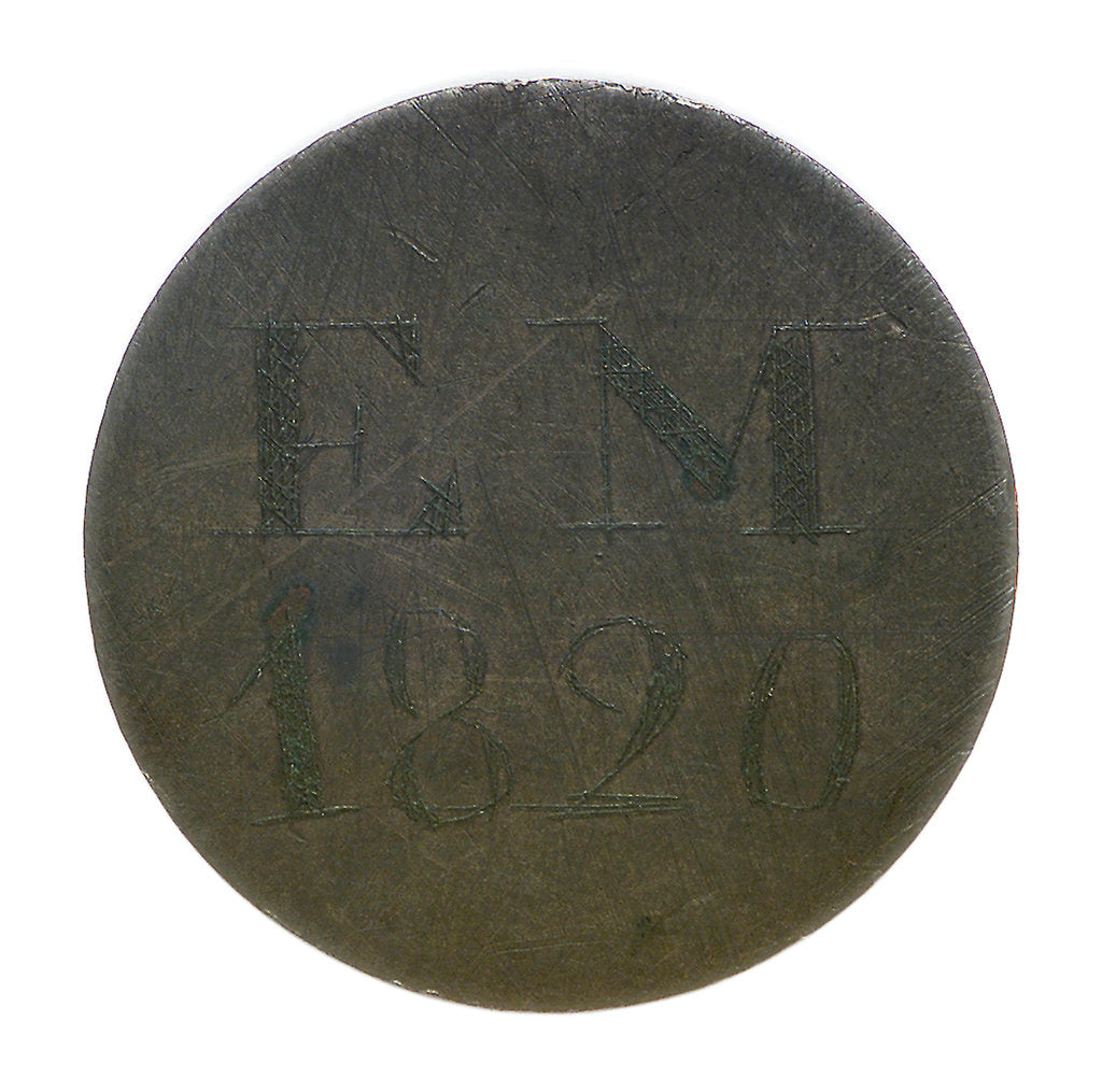 Detail of Engraved commemorative coin; reverse by unknown
