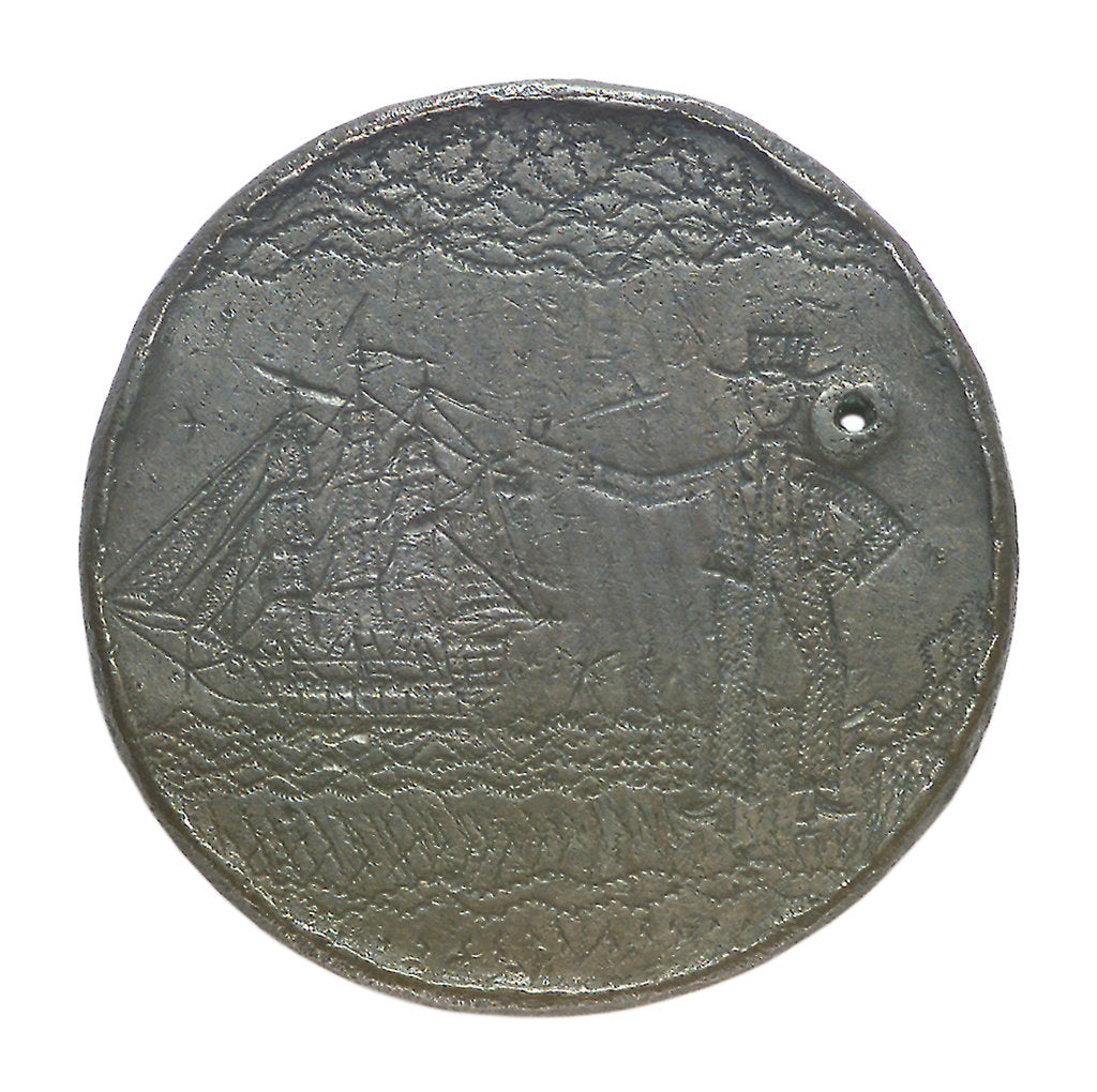 Detail of Engraved commemorative coin; obverse by unknown